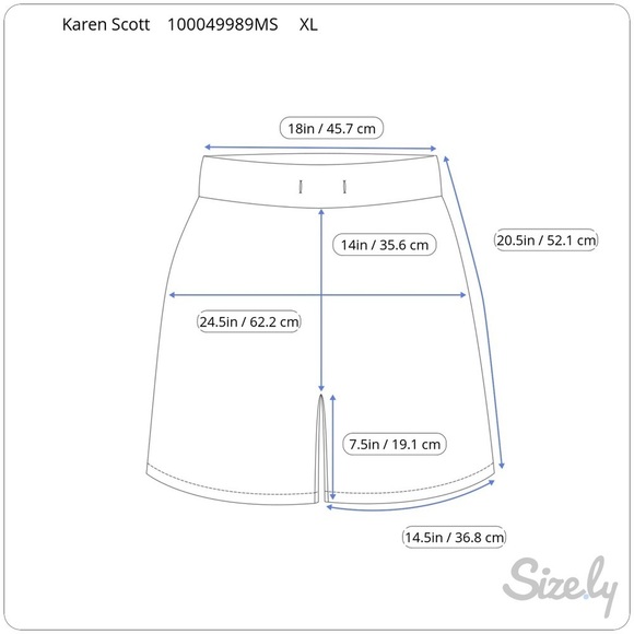 Karen Scott Brown Drawstring Waist Shorts Extra Large XL - Picture 11 of 12